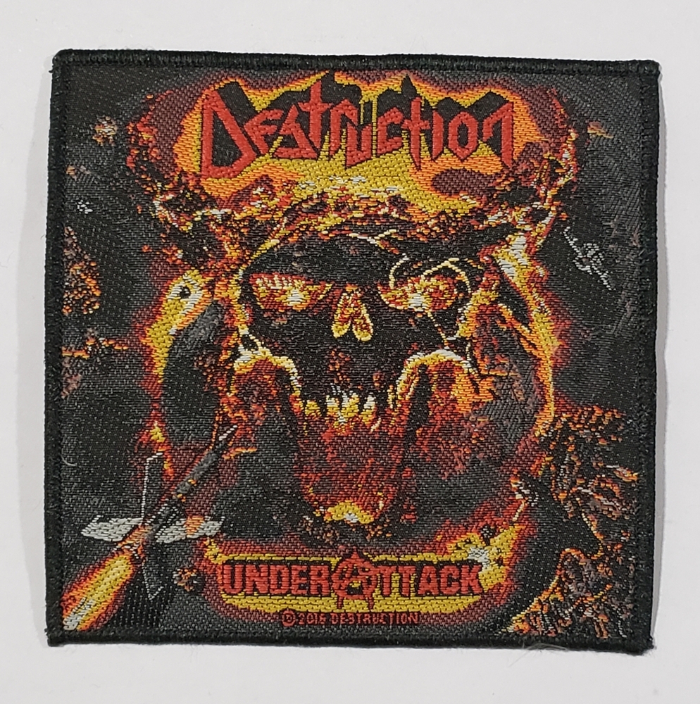 DESTRUCTION - Under Attack - Official Woven Patch New